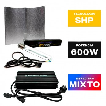 Kit 600W  iluminación electrónico con reflector adjust a wings Enforcer Medium