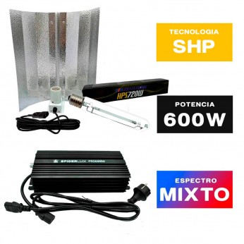 Kit de iluminación de 600w electrónico + Lumii Black
