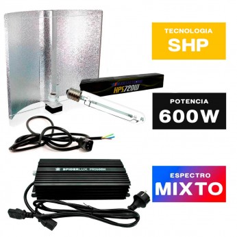 Kit iluminación con 600w electrónico + Pearl Pro XL