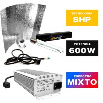 Kit de iluminación Digital Vanguard con bombilla MJ3 720w y reflector Stuco.
