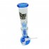 Bong Thug Life Azul de 35 cm de altura para fumar, logotipo.