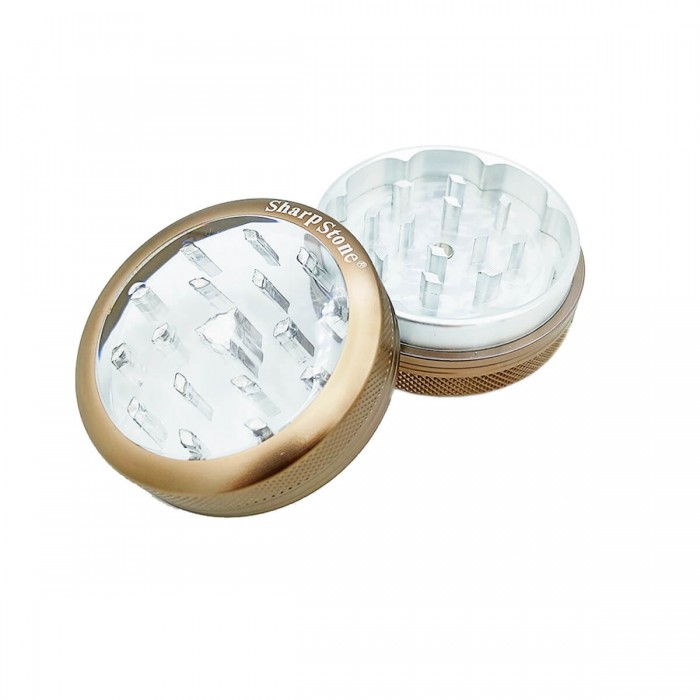 Grinder tapa transparente 2 partes 53mm, púas.