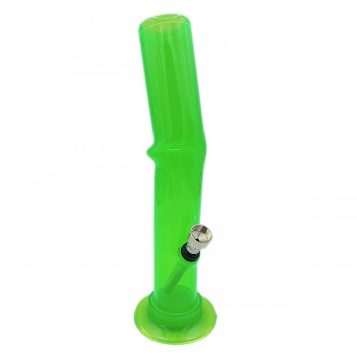 Bong acrílico Amsterdam de 20 cm de altura, color verde.