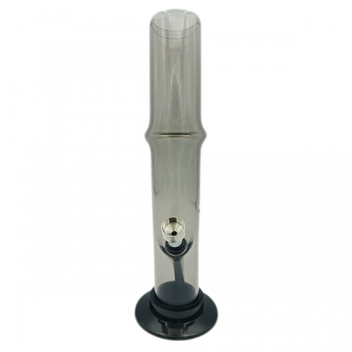 Bong acrílico Amsterdam de 20 cm de altura, color gris.