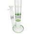 Bong con doble percolador para hielo y agua 40cm, detalle de refrigerador.