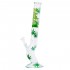 Bong de cristal Cogollo verde de 45 cm de altura.