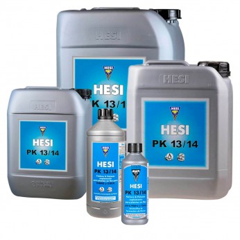 PK 13/14 de Hesi - Estimulador de floración para marihuana, diferentes formatos.