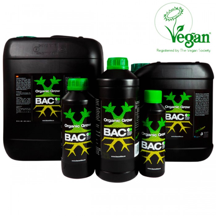 Abono de crecimiento orgánico para marihuana Organic Grow de B.A.C.