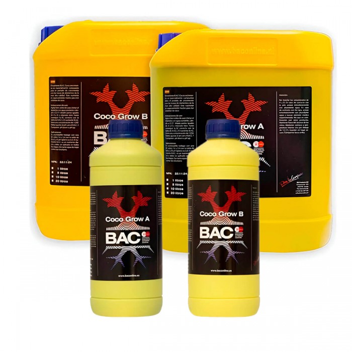 COCO A+B GROW (B.A.C) Abono de crecimiento para coco, diferentes formatos.