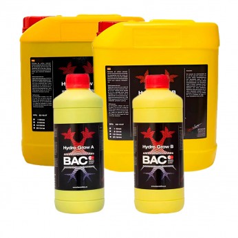Hydro Grow A+B de BAC, abono para hidropónico.