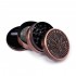 Grinder metal leaf bronce 4 partes con polinizador desmontado.
