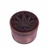 Grinder metal leaf bronce 4 partes con polinizador montado.