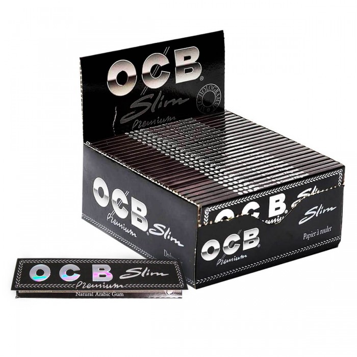 Papel de liar OCB Premium Slim, caja y librillo.