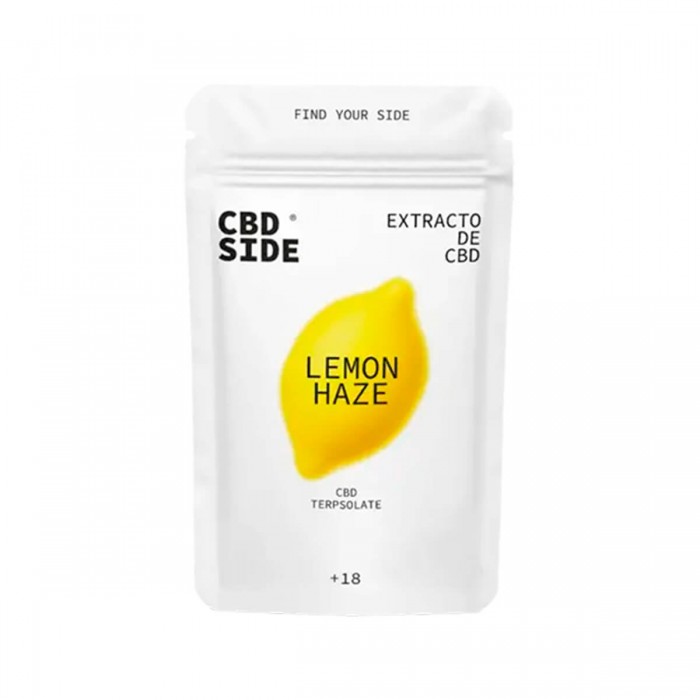 Cristales CBD Side al 96& de pureza con aroma Lemon Haze.