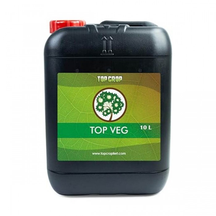 Top Veg (Top Crop) - Abono de crecimiento orgánico para marihuana. Envase de 10 litros.