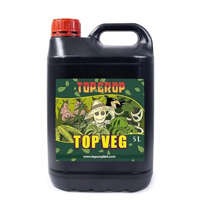 Top Veg - Abono de crecimiento orgánico para marihuana. Envase de 5 litros.