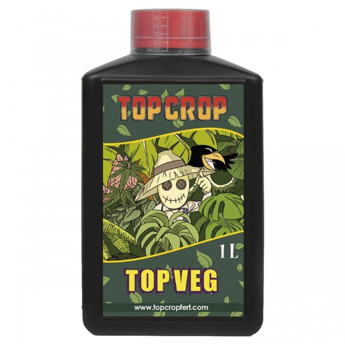 Top Veg - Abono de crecimiento orgánico para marihuana. Envase de 1 litro.