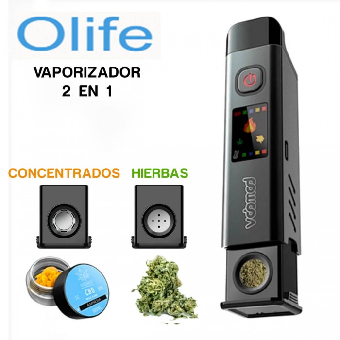Vaporizador 2 en 1 para hierbas y concentrados Olife