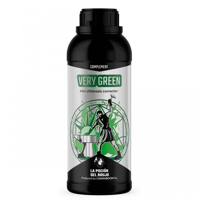 Very Green de Cannaboom, reverdeciente con hierro, envase de 1L.