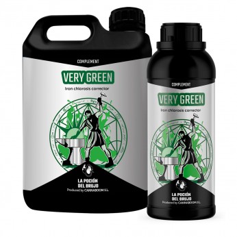 Very Green de Cannaboom, reverdeciente con hierro, diferentes formatos.