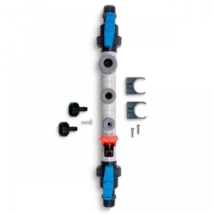 Tubo Bluelab para insertar medidores en linea y accesorios. Componentes.