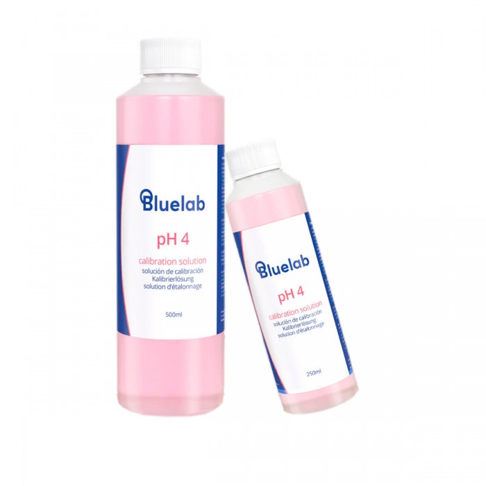 Solución Calibración PH4.0 250ml y 500ml. Bluelab