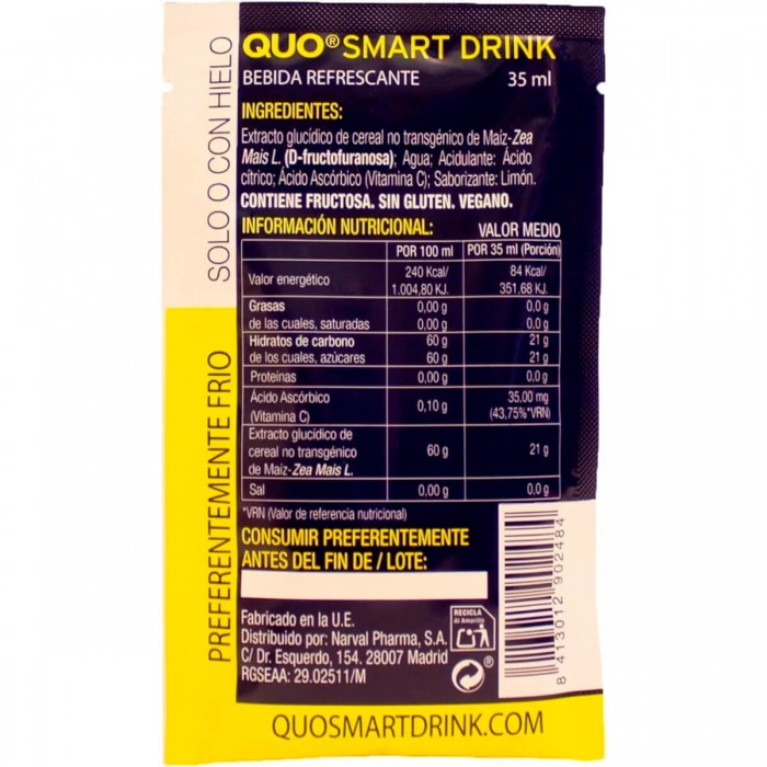 Quo Smart Drink, ingredientes.