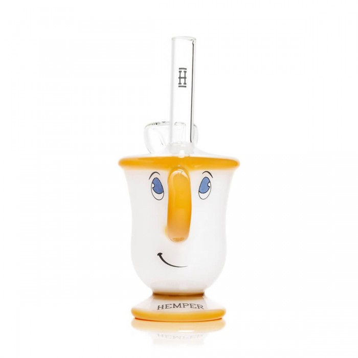 Bong de Cristal Hemper Taza de Te 15cm, frontal.