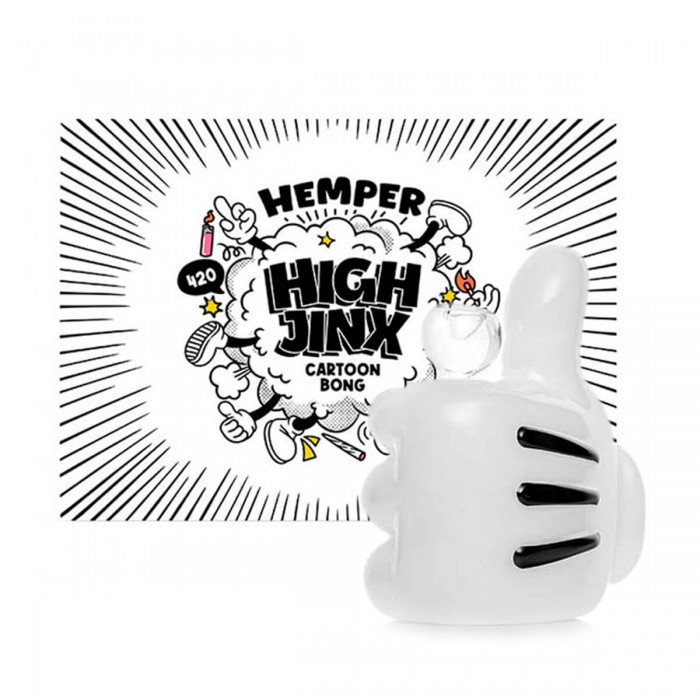 Bong de Cristal Hemper Guante Dibujo Animado 14cm.