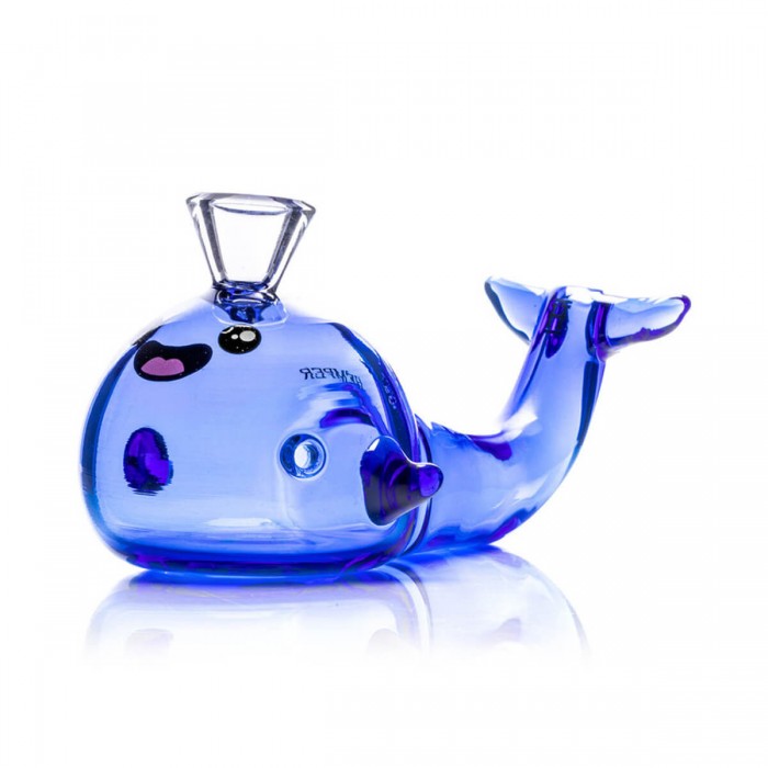 Pipa de cristal Hemper Ballena de 10 cm.