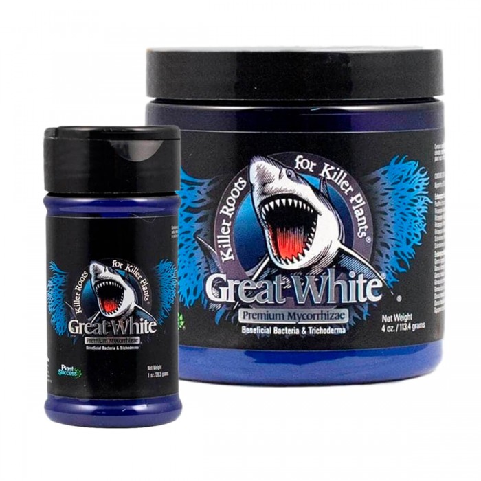 Great White: Micorrizas y trichodermas, diferentes formatos.