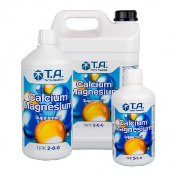 Calcium Magnesium de Terra Aquatica, diferentes formatos.