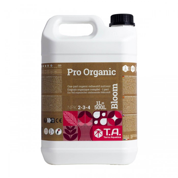 Pro Organic Bloom de Terra Aquatica, envase de 5L.