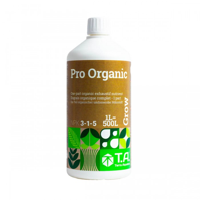 Pro organic Grow de Terra Aquatica, envase de 1L.