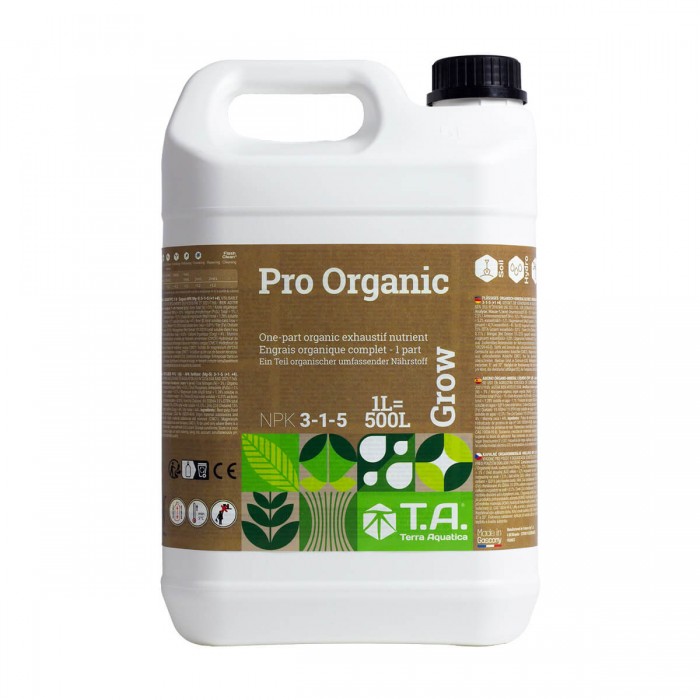 Pro organic Grow de Terra Aquatica, envase de 5L.