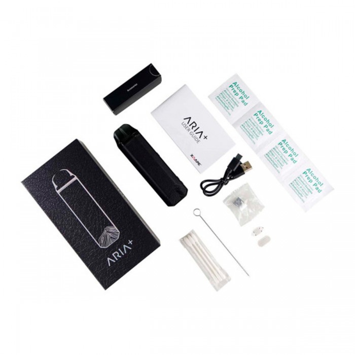 Vaporizador XVAPE ARIA para vaporizar marihuana, componentes.