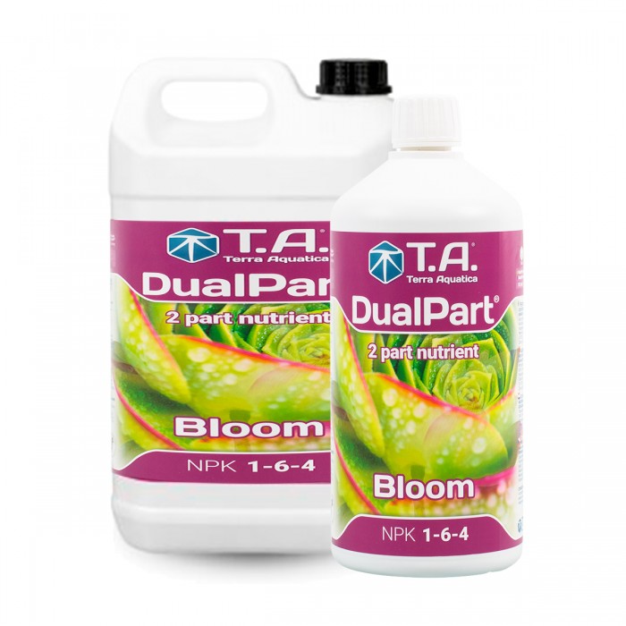 Dualpart Bloom de Terra Acuatica, diferentes formatos.