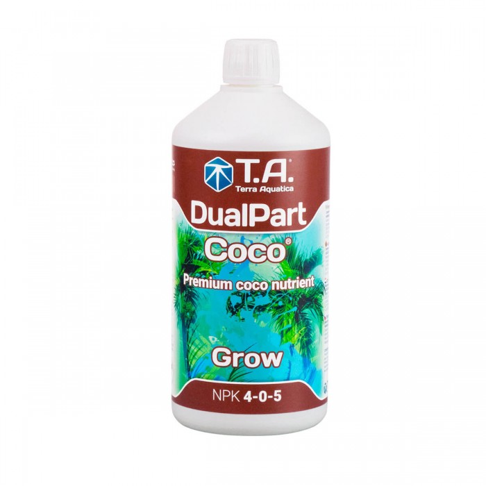 Dualpart Coco Grow de Terra Aquatica, envase de 1L.