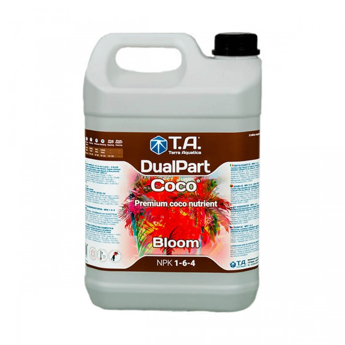 Dualpart Coco Bloom de Terra Aquatica, envase de 5L.