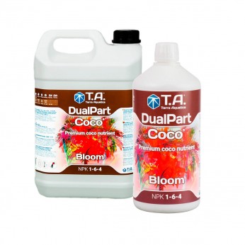 Dualpart Coco Bloom de Terra Aquatica, diferentes formatos.