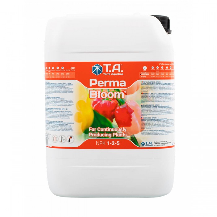 Permabloom de Terra Aquatica, envase de 10L.