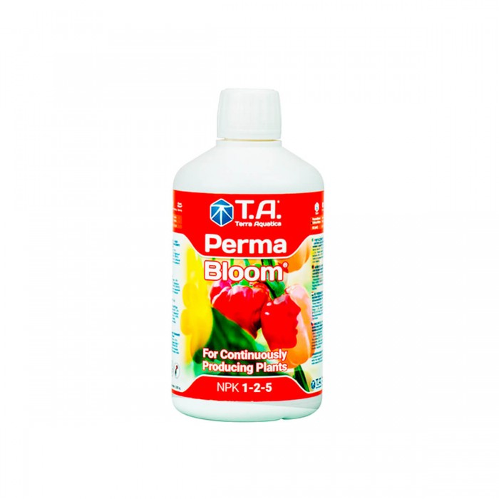 Permabloom de Terra Aquatica, envase de 500 ml.