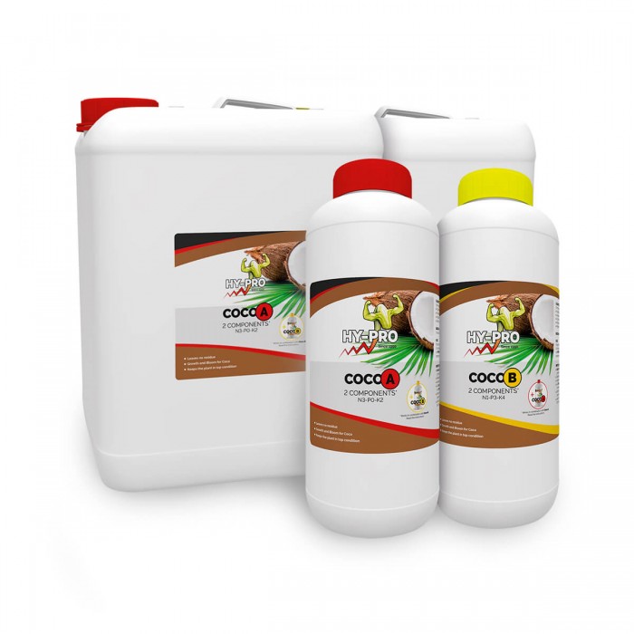 Coco A+B de Hy-Pro, diferentes formatos.