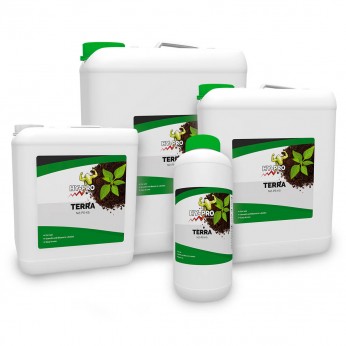 Terra de Hy-Pro. Abono para crecimiento, diferentes formatos.