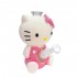 Bong de cristal y silicona Hello Kitty de 18cm, perspectiva.
