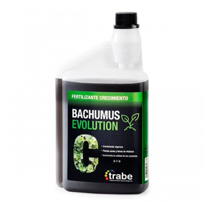 Abono orgánico para marihuana Bachumus Evolution Crecimiento 1L de Trabe.