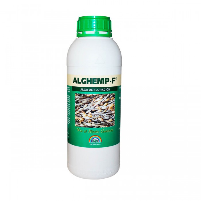 Alghemp-F de Trabe, abono para crecimiento orgánico, envase de 1L.