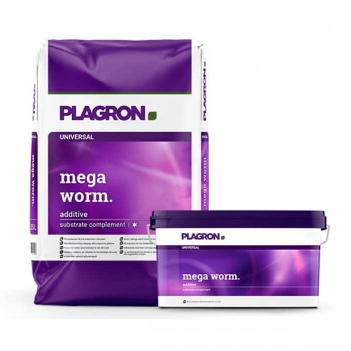Mega Worm de Plagron, diferentes formatos.