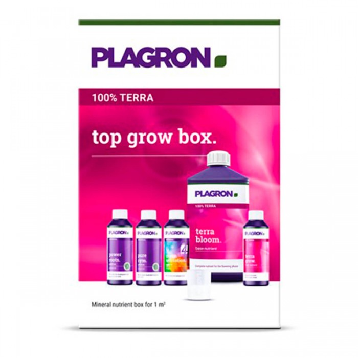 Pack de fertilizantes Top Grow Box Terra de Plagron.
