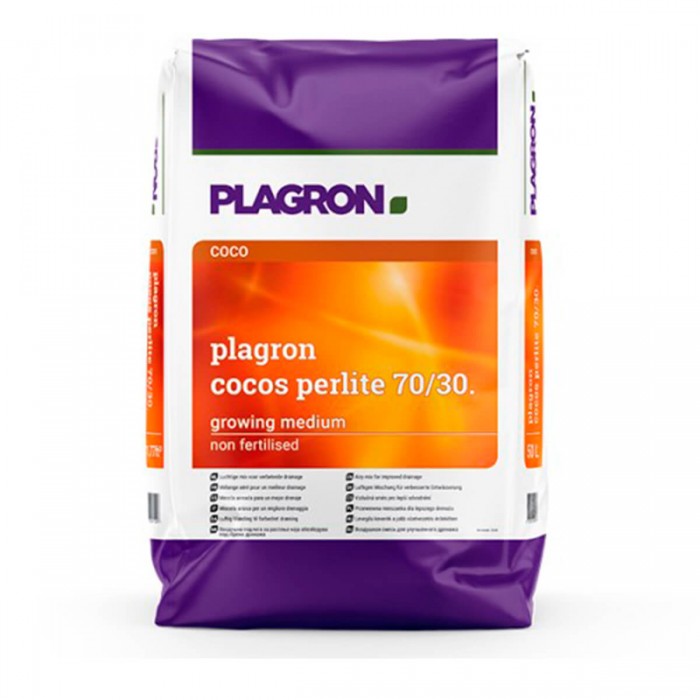 Cocos Perlite 70/30 pre-fertilizado de Plagron 50L.